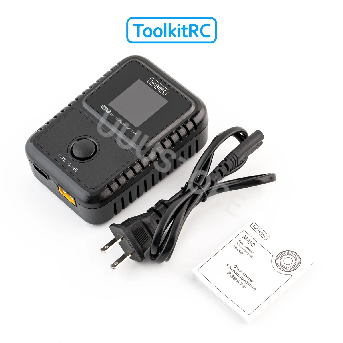 Toolkitrc M450 50 Вт 2 ~ 4S LiPo LiHV LiFe Балансное зарядное устройство с цветным дисплеем
