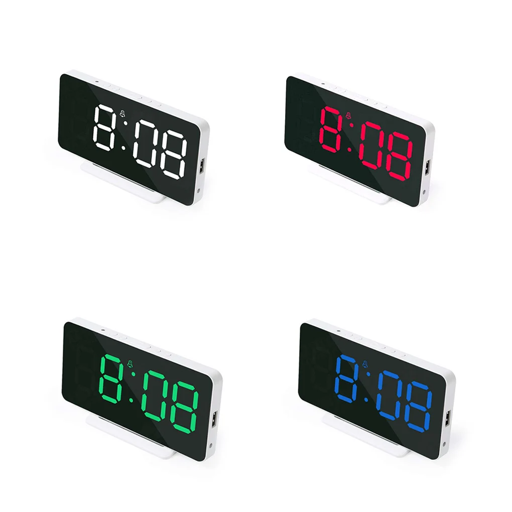 

Home LED Digital Alarm Electronic Large Screen Snooze Tabletop Clock Large Screen Snooze Desktop Clock For Home Decoration