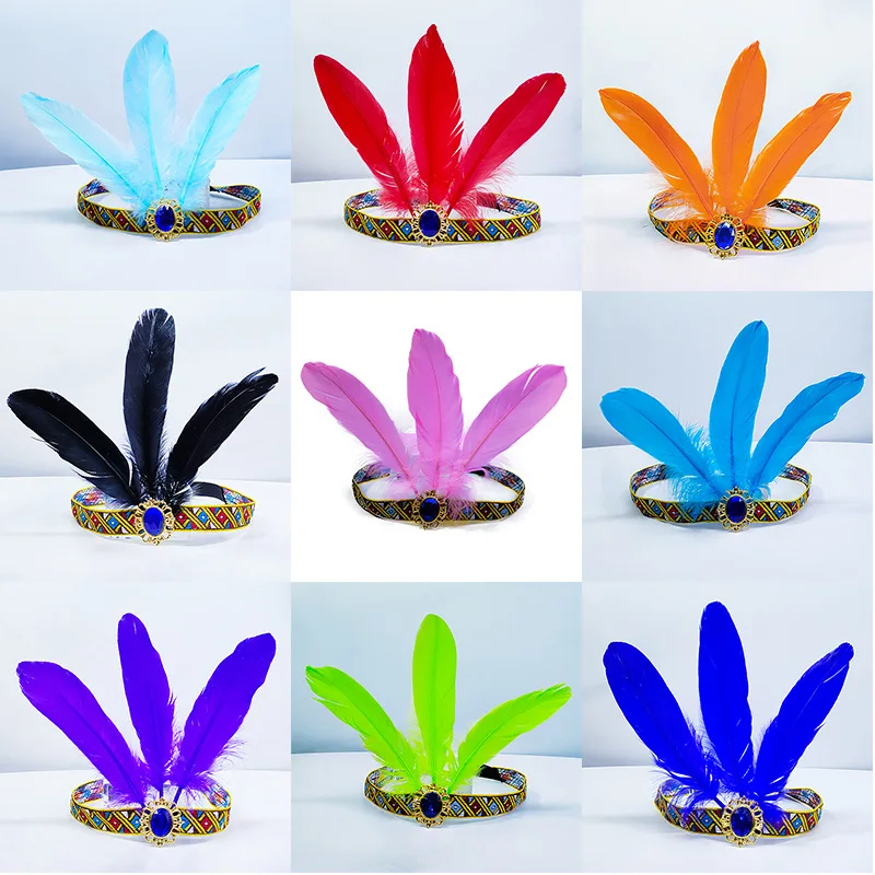 

Feather Headbands Sequin Accessories Cosplay Costume Hairband Headpiece Women Ladies Fashion Party Jewelry