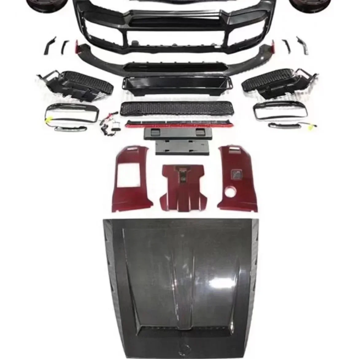 YXQ Высокое качество W464 W463 G63 Сухое углеродное волокно Rocket G900 Style Bodykit для Mercedes-Benz