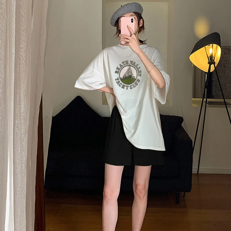 Брюки для беременных женщин летняя верхняя одежда брюки живота с широкими