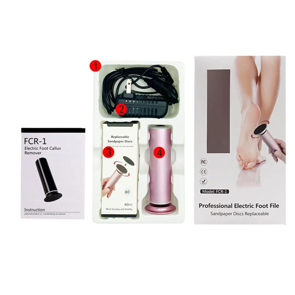 

US/EU Foot Grinder Electric Callus Peel Remover Foot File Hard Dead Skin Polisher Exfoliating Grinding Pedicure Feet Care Tools