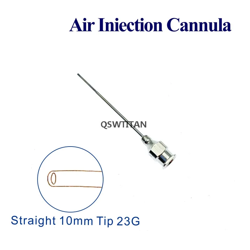 

1pcs 23G Air Iniection Cannula Straight 10mm tips Ophthalmic Eye Instruments