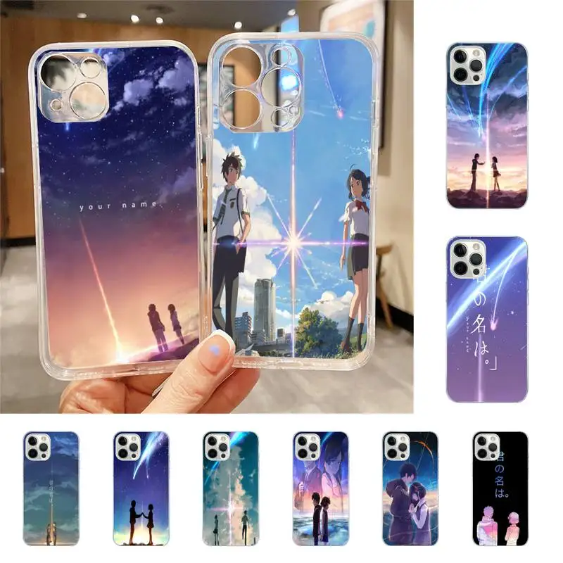 

YKiminonawa Your Name Japanese Anime Phone Case For Iphone 7 8 Plus X Xr Xs 11 12 13 Se2020 Mini Mobile Iphones 14 Pro Max Case