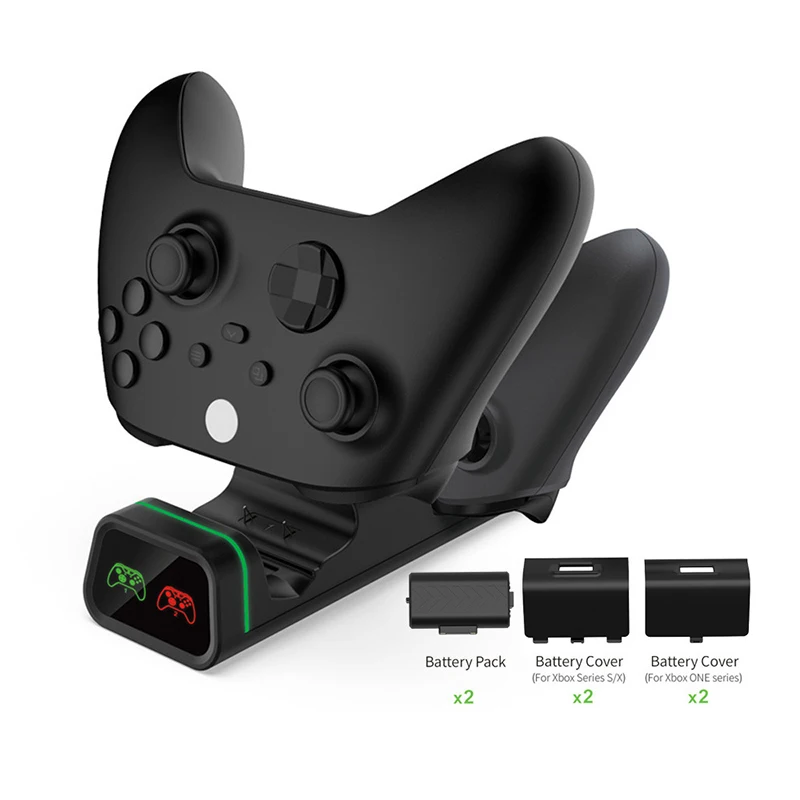 

Dobe XboxSeries Wireless Handle Dual Charge Xbox SLIM/ONE X Charging station Dual Battery 800 mAh set Charging Base