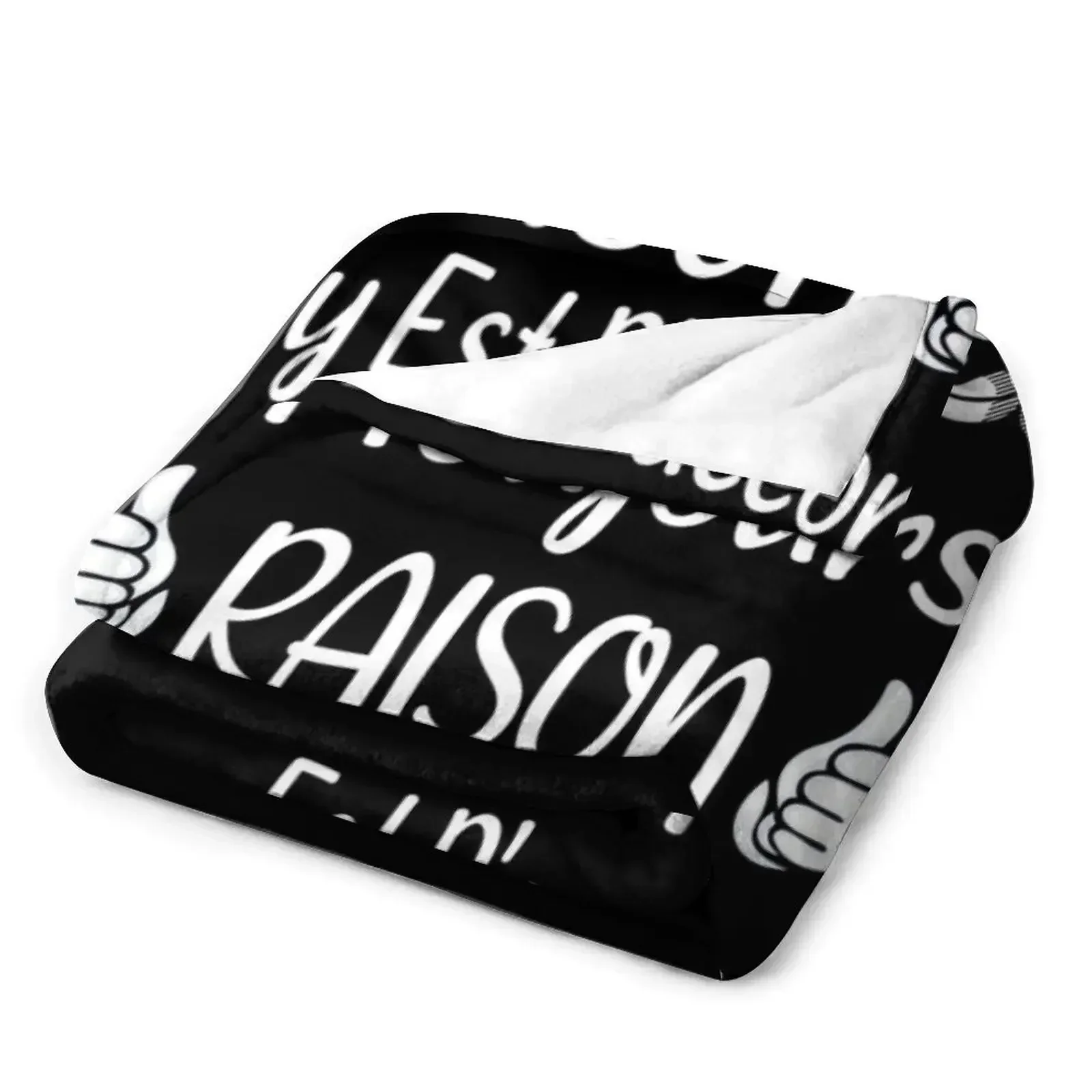 Папи Toujours Raison Dr?le Grands-P? ̈res Cadeau Плед Волосы Гигантские одеяла для дивана
