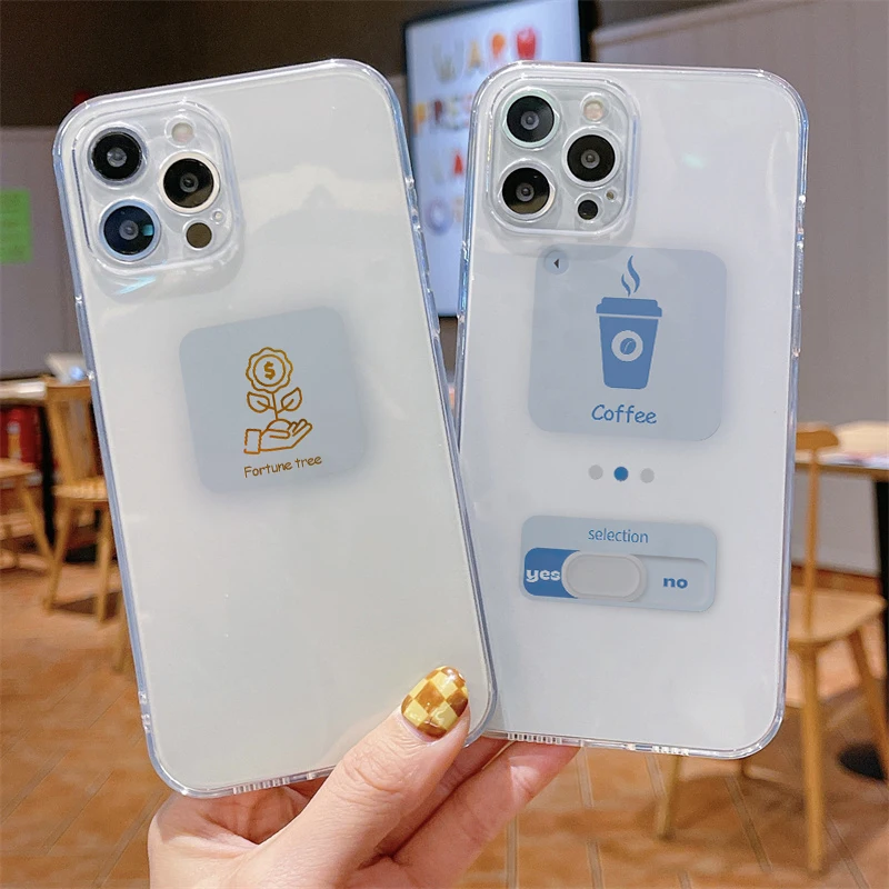 

Simplicity Button Cases For iPhone13 Pro Max Mini 11 12 Pro Max X XR XS Max SE2020 8 7 6 6S Plus Buy Coffee Soft Silicone Cover