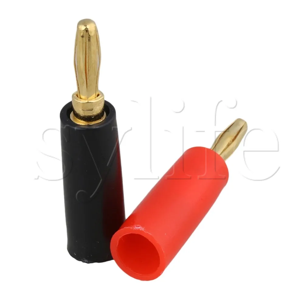 20 шт. позолоченные 4 мм разъемы типа банан адаптер динамик провод аудиокабель
