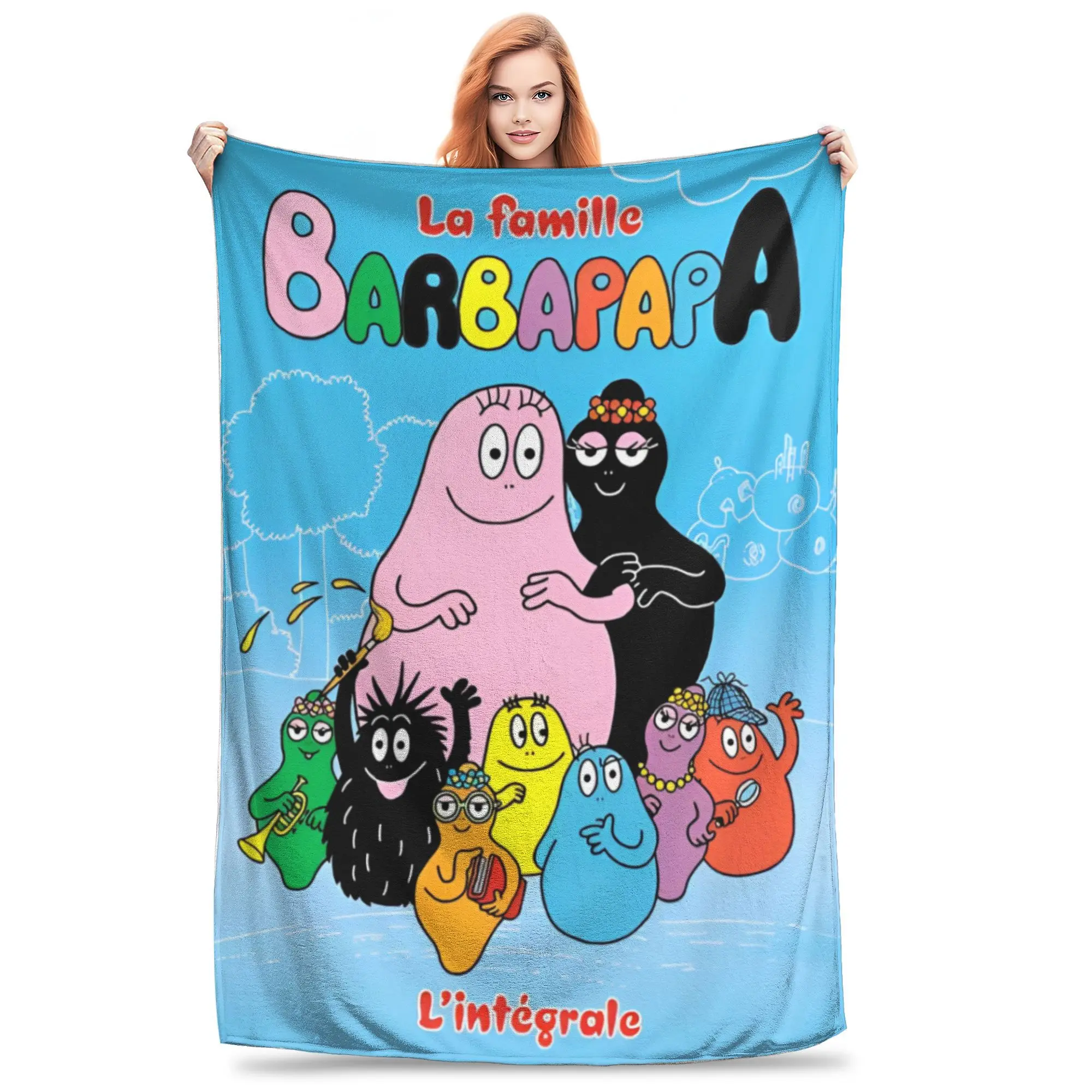 Комфортное мультяшное одеяло барбапапа постельное белье декоративные пледы и