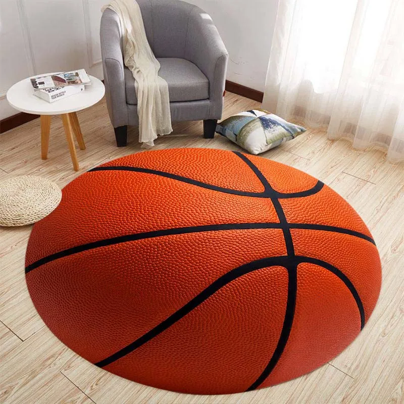 

Football Pattern Round Living Room Rug Floor Mat Dustproof and non-slip round living room rug floor mat carpet area rug