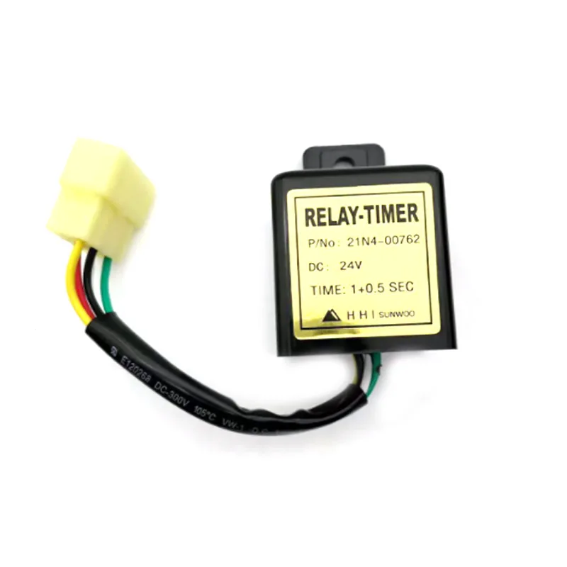 

Excavator Bagian Listrik 24V Relay Timer Delay OE:21N4-00762 21N400762 untuk R210-7 R220-7