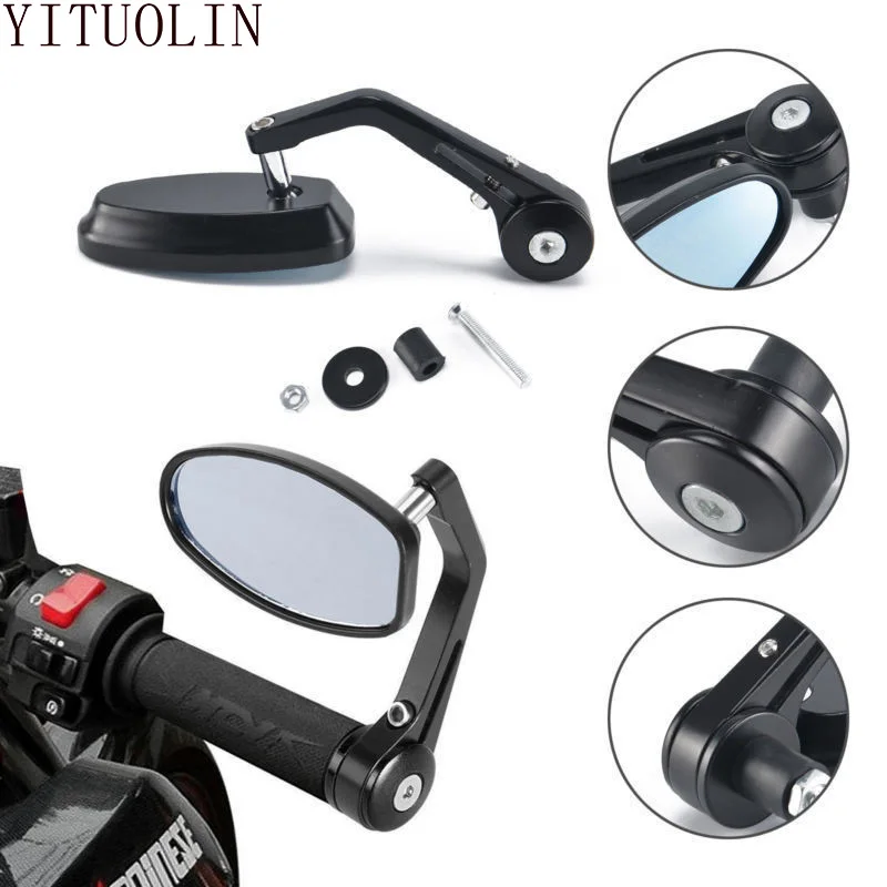 

Motorcycle Rearview Mirror Bar End Side Mirrors For APRILIA SXV RS50 SR 150 SR 50 TUONO V4 RS 125 PEGASO 650 RSV4 RSV RS 50