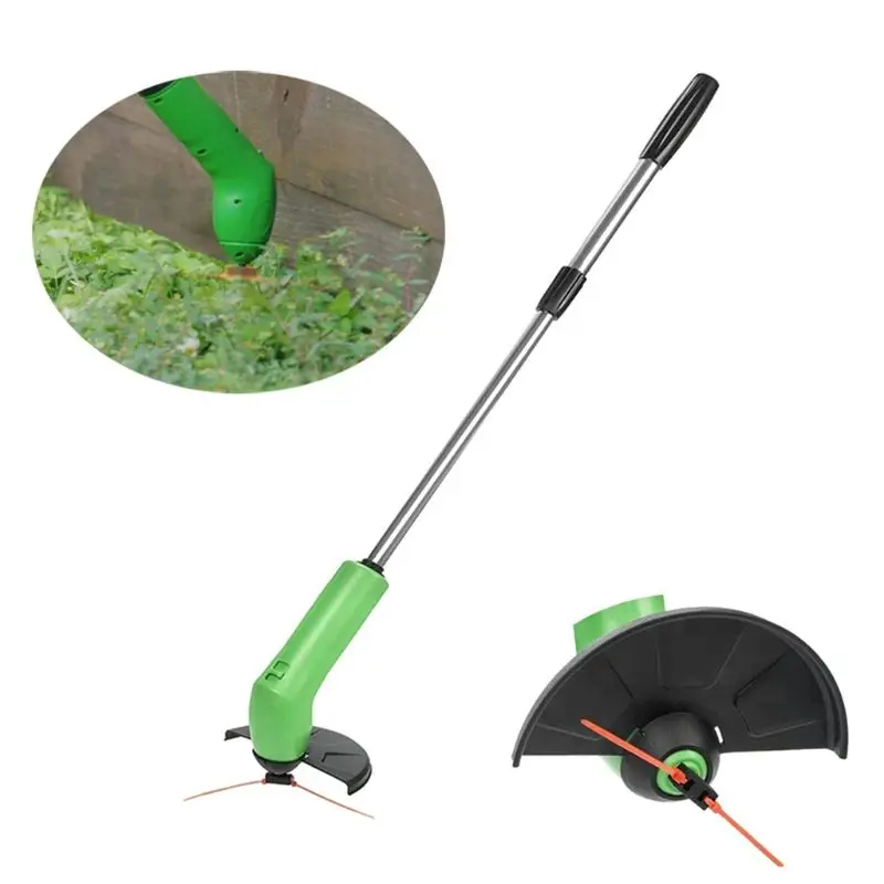 

Portable Electric Grass Trimmer Handheld Garden String Pruning Mini Lawn Mower Gardening Mowing Tools Removal Grass Tray Plate