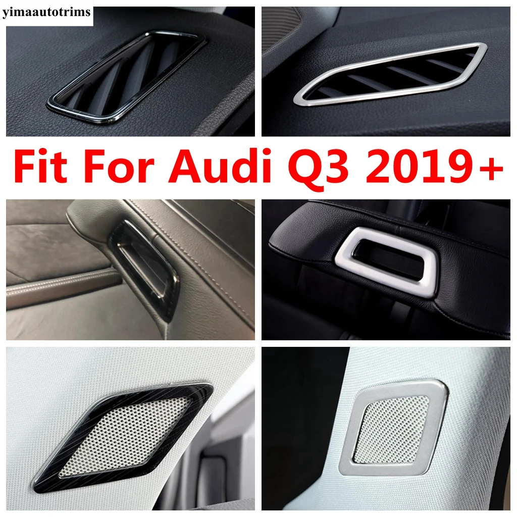 

Pillar A Speaker Frame / Dashboard Air AC Vents / Armrest Box Sequin Cover Trim For Audi Q3 F3 2019 - 2023 Accessories Interior