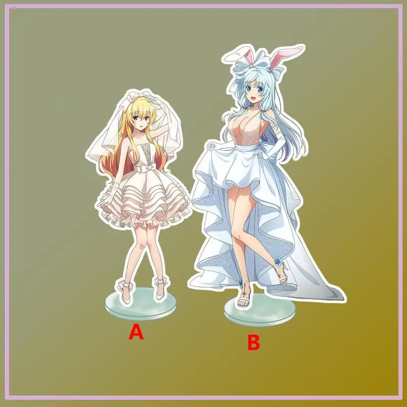 

Anime Stand Arifureta: From Commonplace to World's Strongest Shea Haulia Yue Acrylic Figure Display desktop decoration 15cm