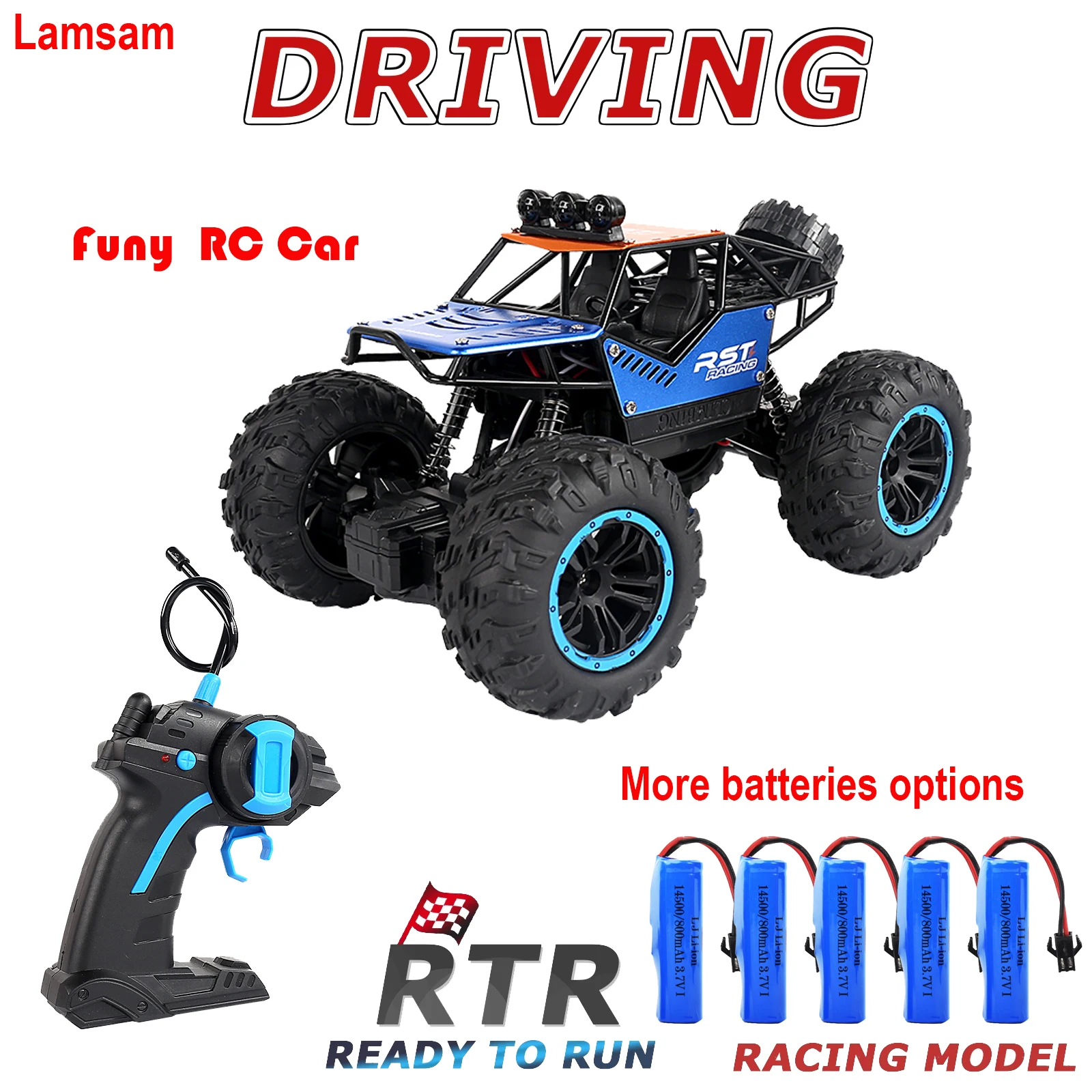 

20KM/H Rock Crawler RC Car Remote Control Toys Radio Control Car 2.4Ghz 4WD Vehicle Boys Gifts Toys For Children