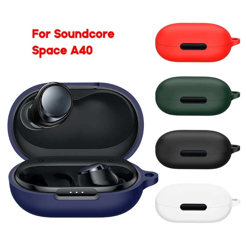 

Shockproof Soft Flexible Skin Cover for Soundcore Space A40 Earphone Storage Box DropShipping