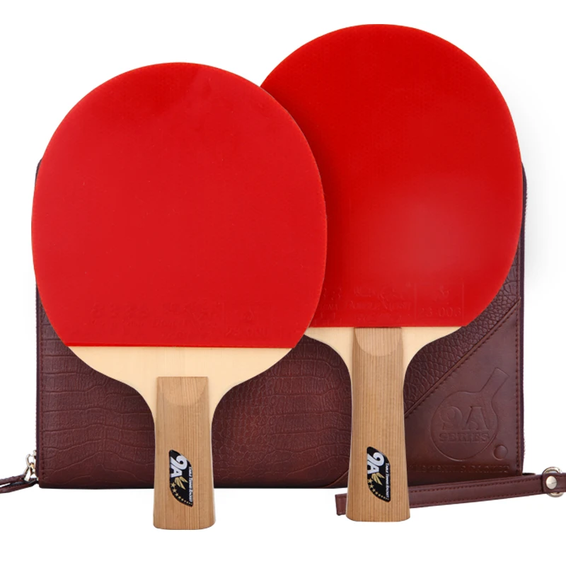 

Double Fish 9A professional leather ping pong cover table tennis bat