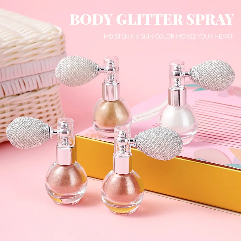 Face Glitter Powder Highlight Sexy Contour Blusher Moisturize Waterproof Multi-purpose Glitter Spray