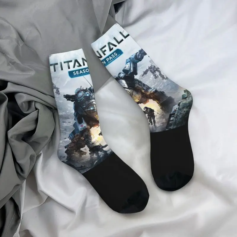 Носки Kawaii Titanfalls 1 мужские и женские теплые футбольные спортивные носки с 3D