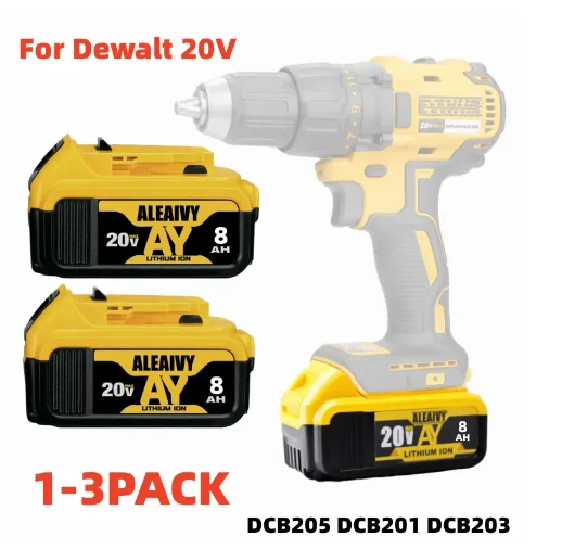 

1-3PACK Original For DeWalt DCB200 20V 18Volt Max 6.0AH Rechargeable Power Tools Battery Lithium Battery DCF887 CB205 DCB204