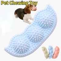 rubber dog chew toys dog toothbrush teeth cleaning kong dog toy pet toothbrushes brushing stick pet supplies pea pods shape