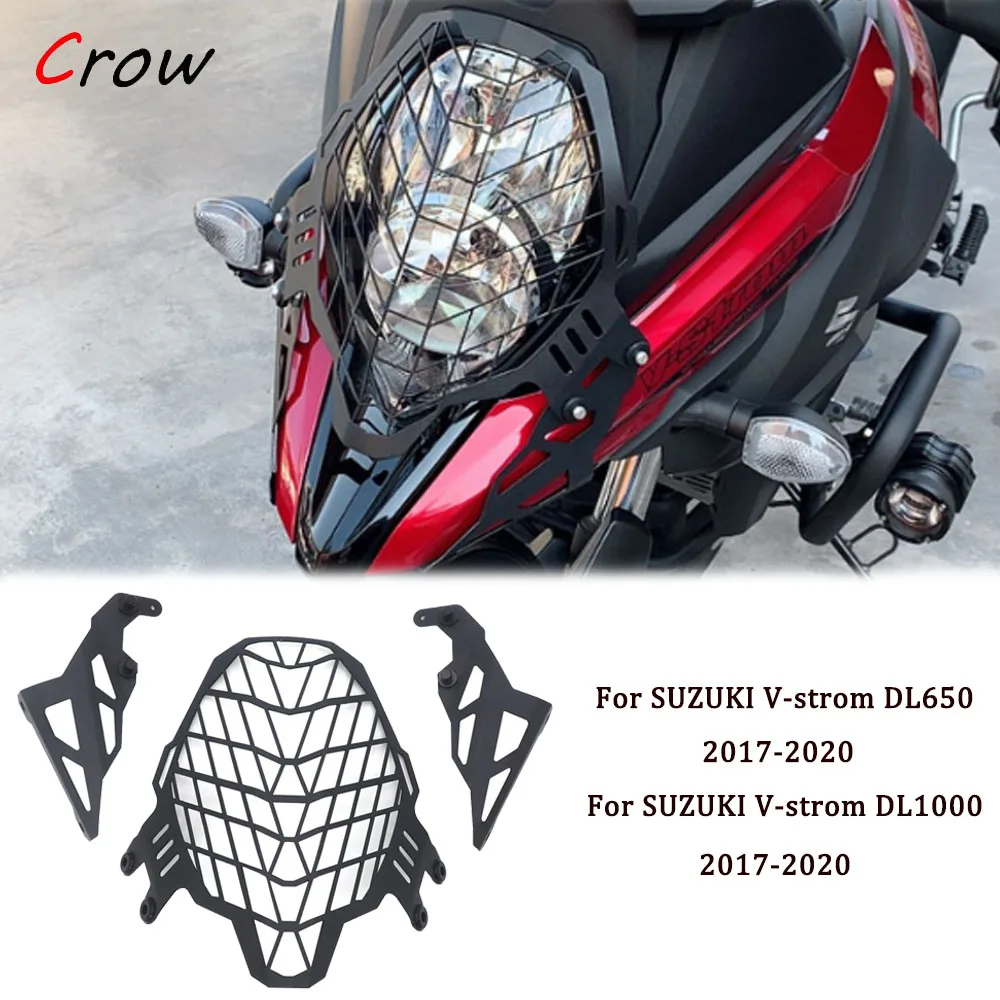 

For SUZUKI DL650 DL1000 V-strom Vstrom DL 650 1000 2017-2020 Motorcycle Headlight Guard Protector Grille Grill Cover Lamp Cover