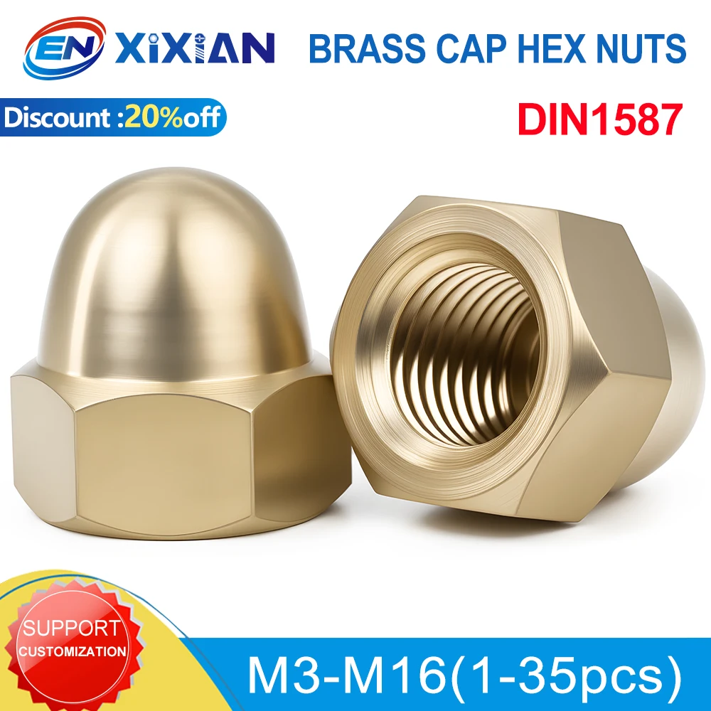 

DIN1587 латунные колпачки гайки M3-M16