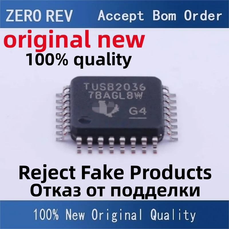 

1Pcs 100% New TUSB2046IBVFR TUSB2046I TUSB2046BVFR TUSB2046B TUSB2036VFR TUSB2036 LQFP32 original chips ic