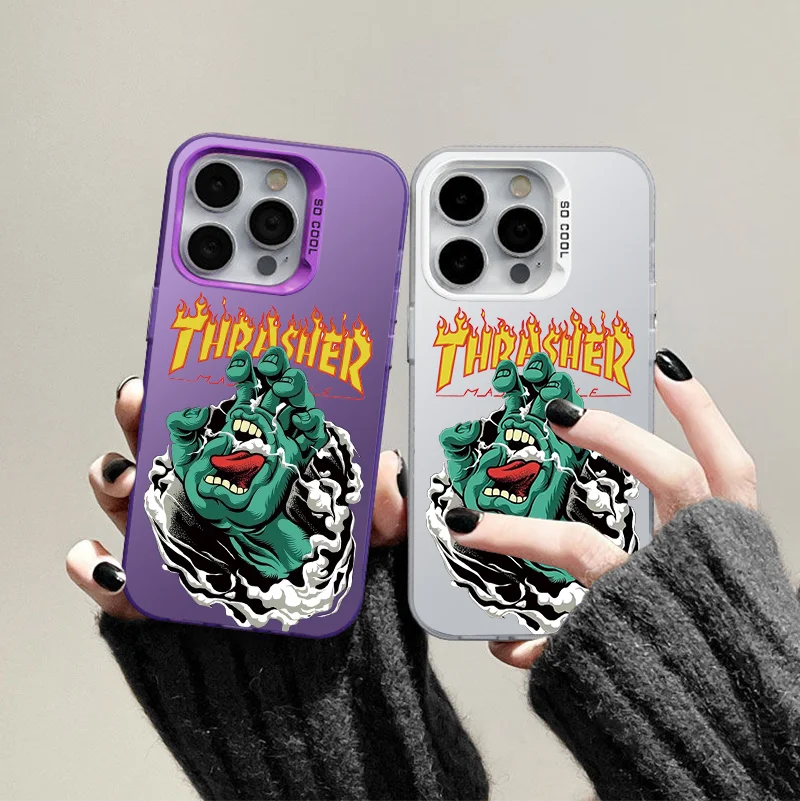 Зеленый дьявольский глаз для iphone 15Pro 15 14Pro 14 13Pro 13 12 11 Pro Max цветной лазерный