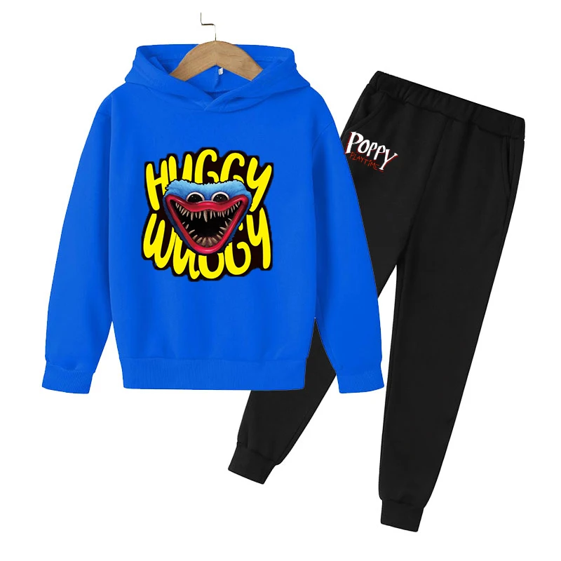 

Children's Hooded Sweatshirt and Sweatpants 2-piece Set, Street Harajuku Children's Suit,Kids Tracksuit Set, 4T-14T