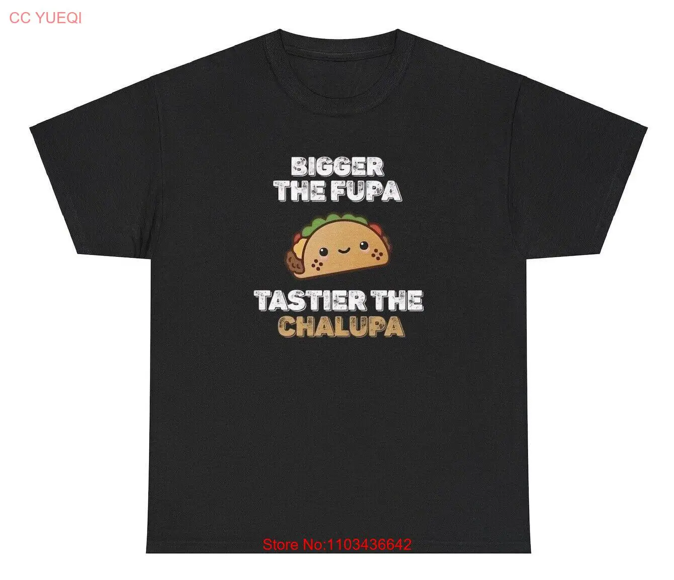 Футболка большего размера с надписью Fupa Tastier забавная футболка Тако