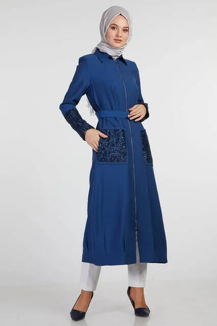 

Стеганая Кепка IQRAH 35912 с темно-синей ручкой на День Благодарения