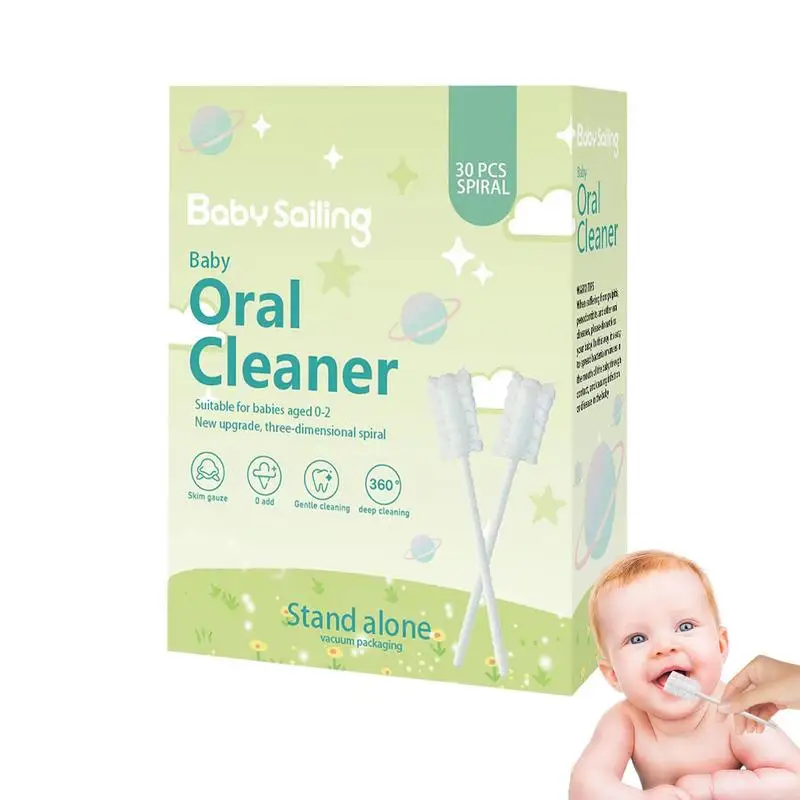 

Марля для новорожденных, чистящая зубная щетка с бумажной ручкой, двухслойная хлопковая пряжа, принадлежности для уборки полости рта для отеля