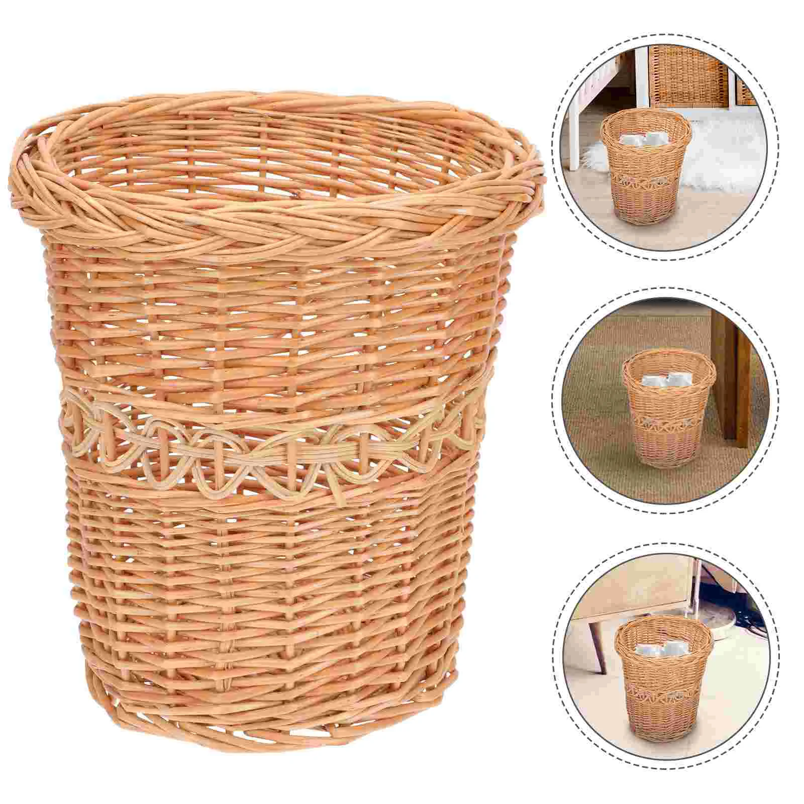 

1pc Fine Practical Durable Decorative Sundries Basket Waste Holder for Home Shop