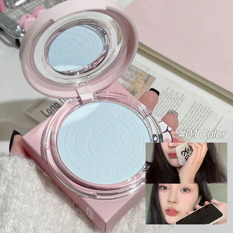 Прозрачная мягкая пудра для лица прессованная с контролем жирности натуральная