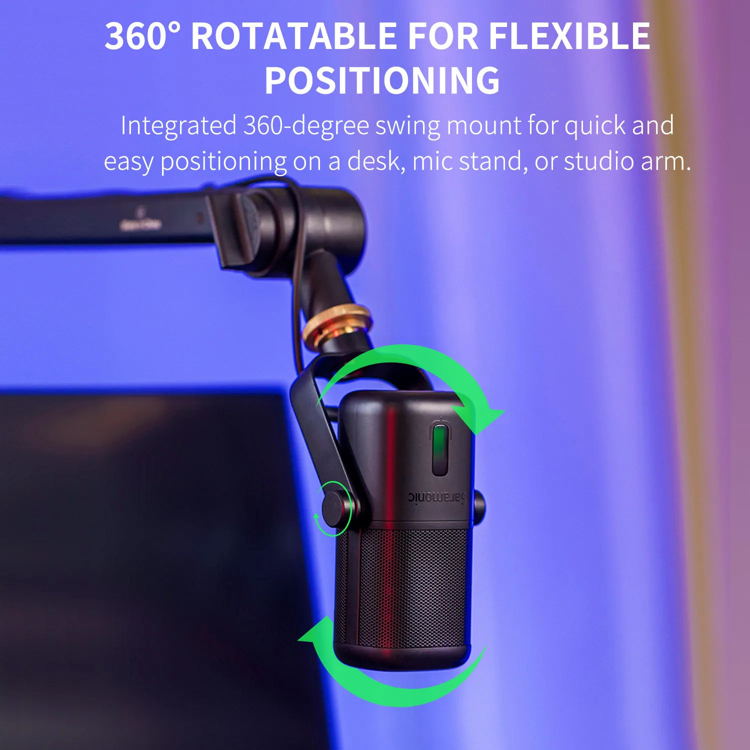 Профессиональный конденсаторный микрофон Saramonic SR-MV2000