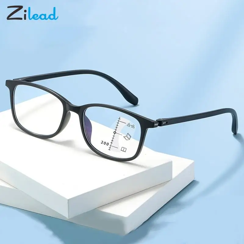 

Zilead Anti Blue Light Reading Glasses Women Men Multifocal Progressive Presbyopia Eyeglasses TR90 Computer Hyperopia Eyewear