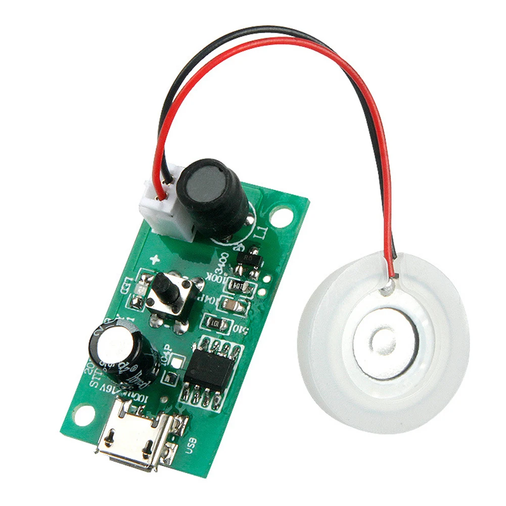 

1PC DC 5V USB Humidifier Driver Board 16mm Atomizer Plate Mist Maker Fogger Ultrasonic Atomization Discs Indoor Air Quality