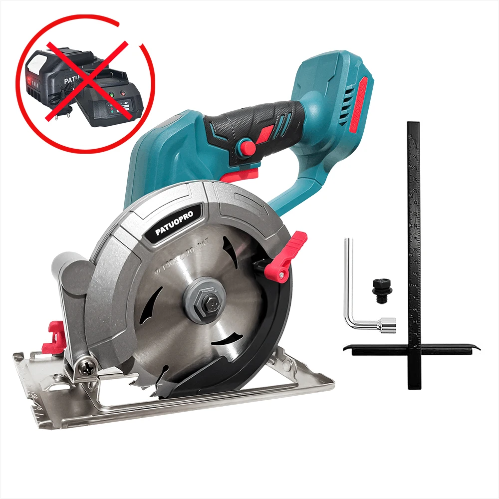 PATUOPRO Бесщеточная циркулярная пила 6 дюймов для аккумулятора Makita 18В