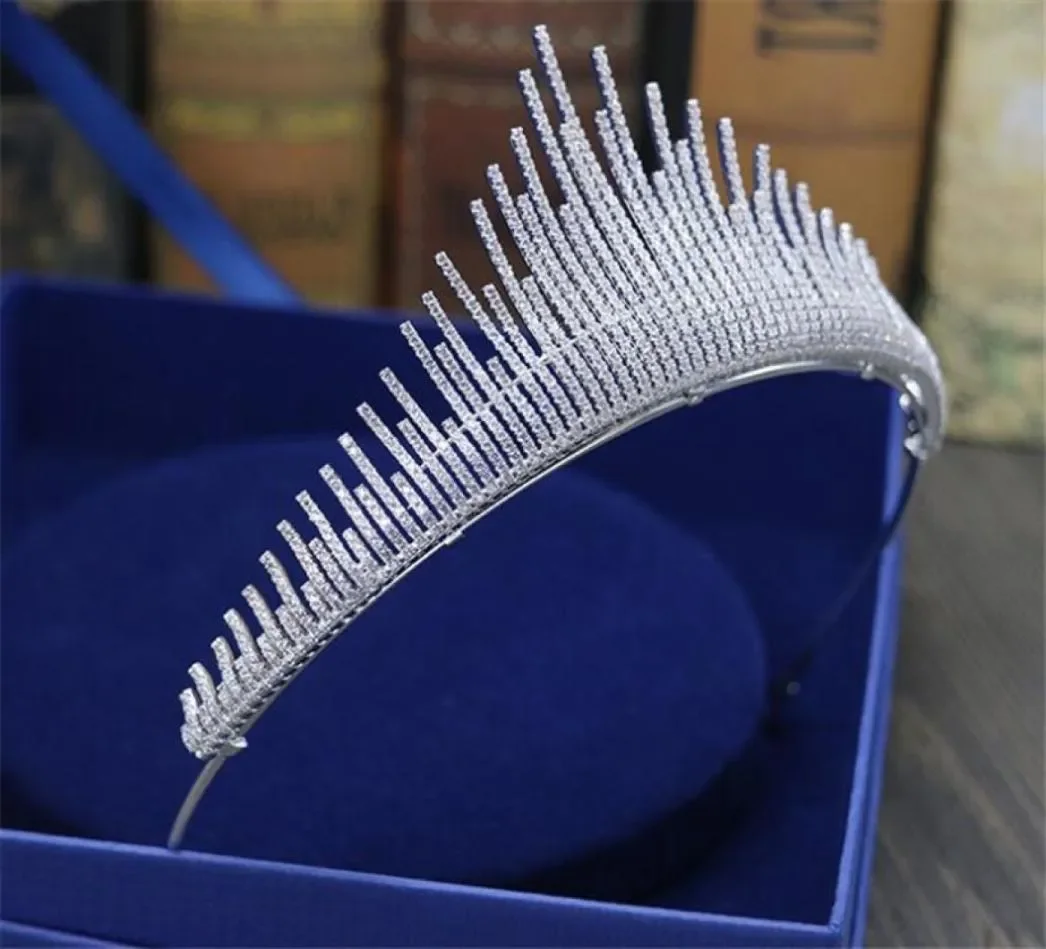 

Luxury Queen Crown Pageant Tiara Fashion Wedding Bridal Rhinestone Headpiece Hair Accessories Jewelry Headband Hair Band Crystal