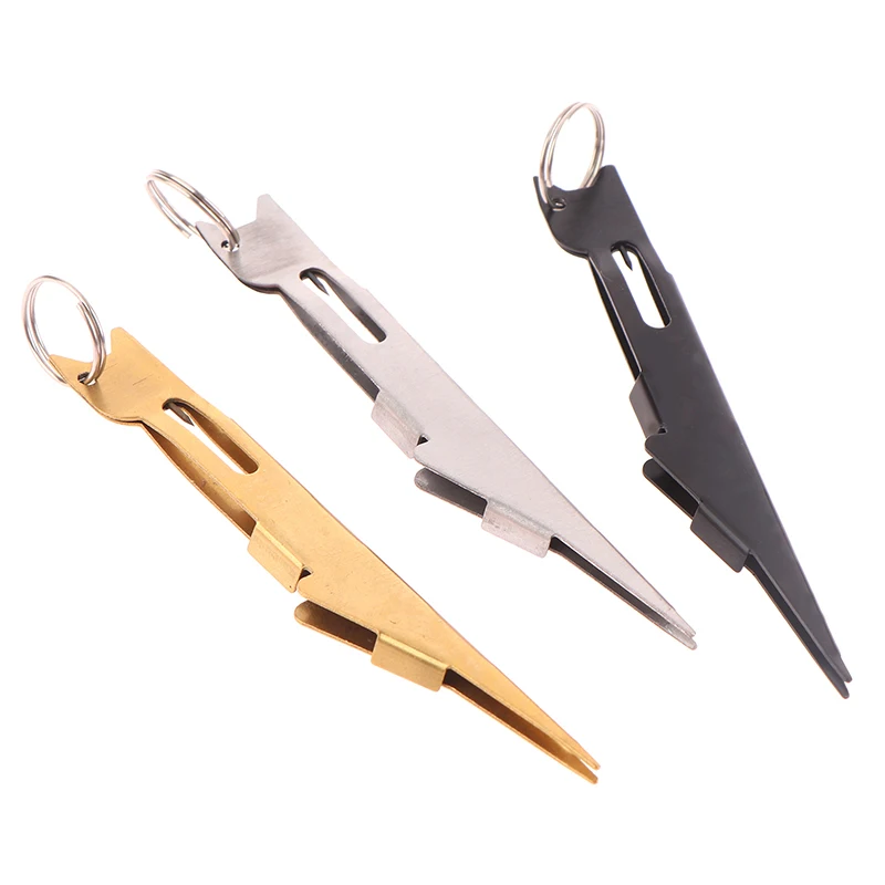 

1Pc Fast Tie Tying Tool Stainless Steel Nippers Multifunctional Line Cutter Tie Hook Device Manually Fish Hook Wire Knotter