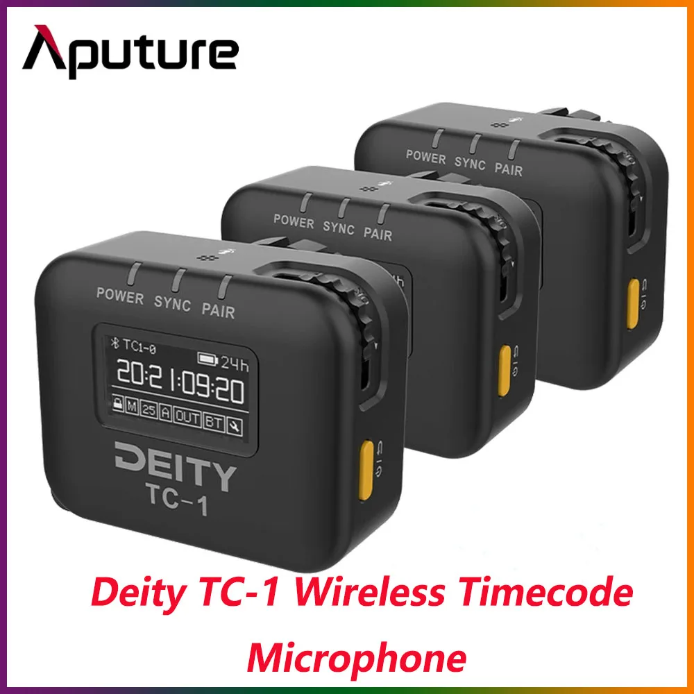 

Aputure DEITY TC-1 Wireless Timecode Box Generator Microphone Time Coder Mic For Video Recording Time Code Living Streaming