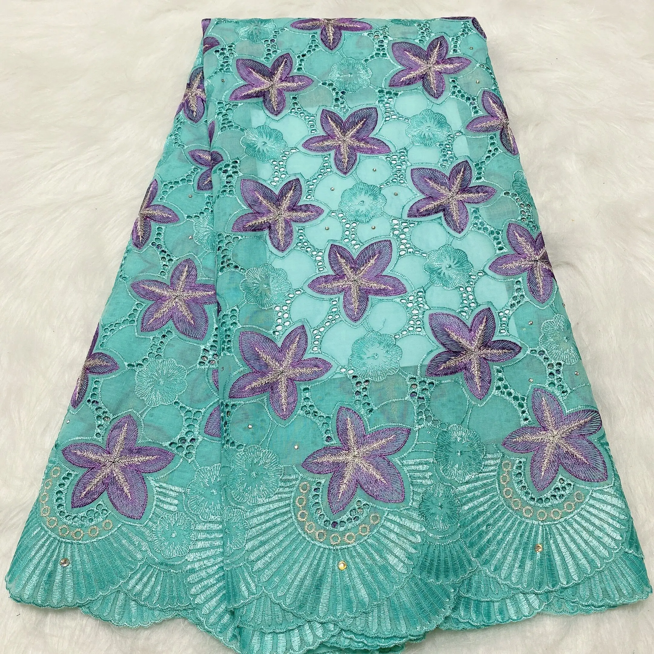 Сиреневый цвет супер красивое мягкое платье с вышивкой лица дизайн круга