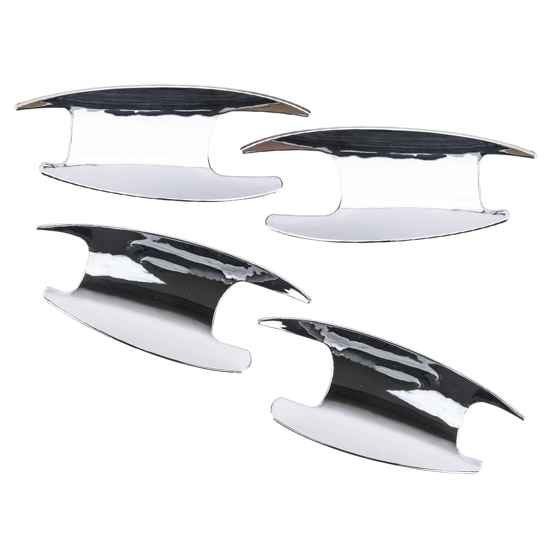 

4Pcs/Set Car Silver ABS Exterior Door Handle Bowl Cover Trim Decoration Fit for Mercedes Benz C E GLC Class W205 W213 X253