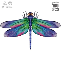 new wooden puzzles children toys wood animal jigsaw puzzle educational games for kids adults 3d dragonfly wooden jigsaw puzzle