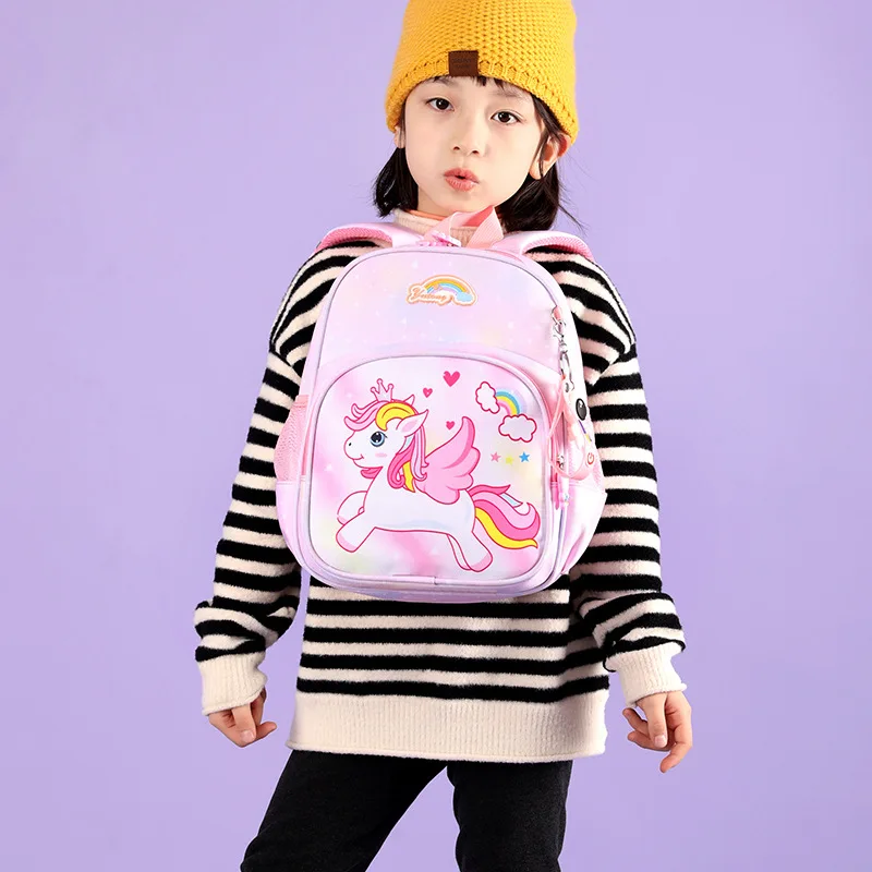 New Children's School Bag Kindergarten Children Cartoon Unicorn Fashion Backpack 2-5 Years Old Boys and Girls Anime Backpack