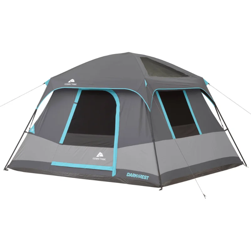 

6-Person Dark Rest Cabin Tent w/Skylight Ceiling Panels