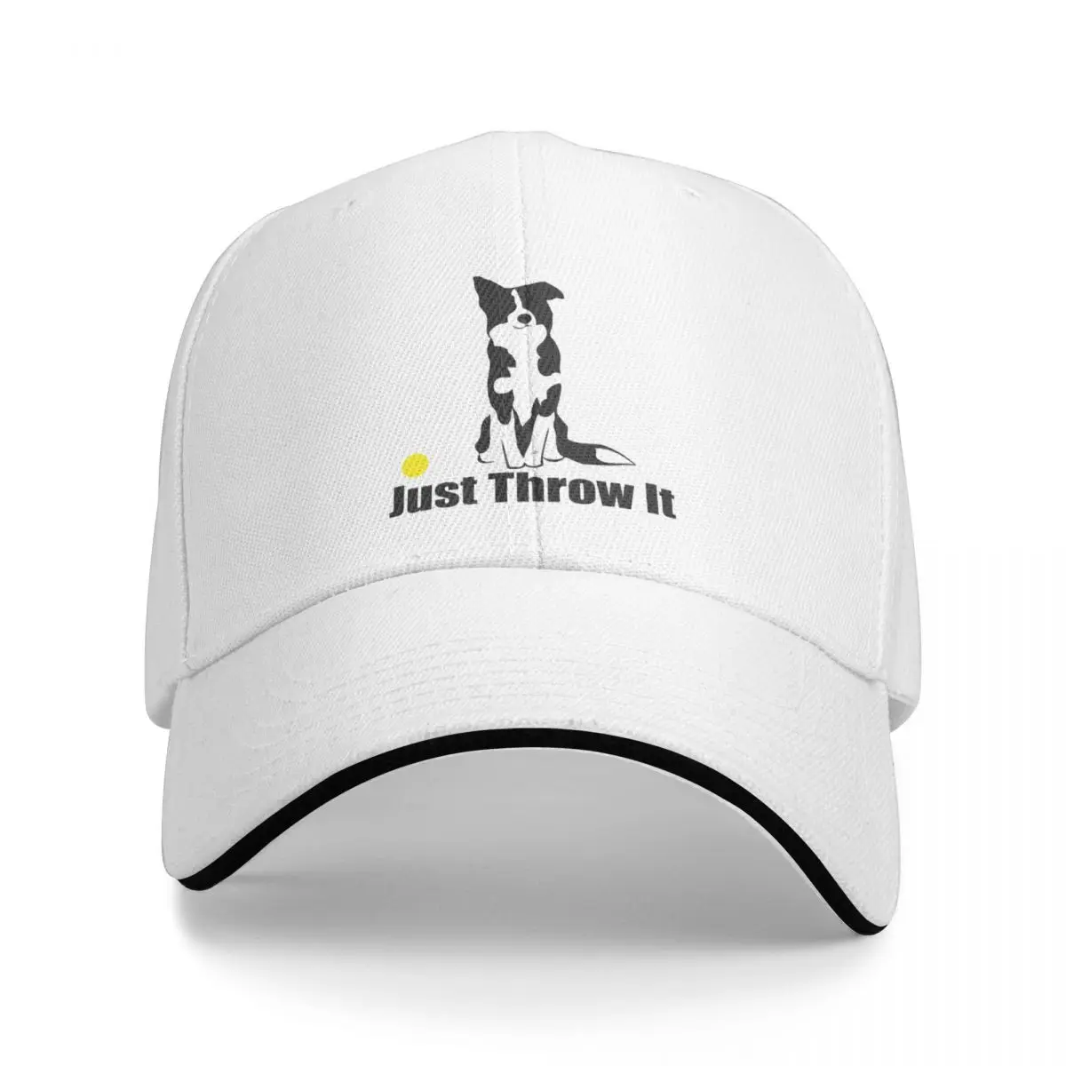 

Just Throw It | Border Collie Dog | NickerStickers on Redbubble Baseball Cap Snap Back Hat Man Cap Women'S 1