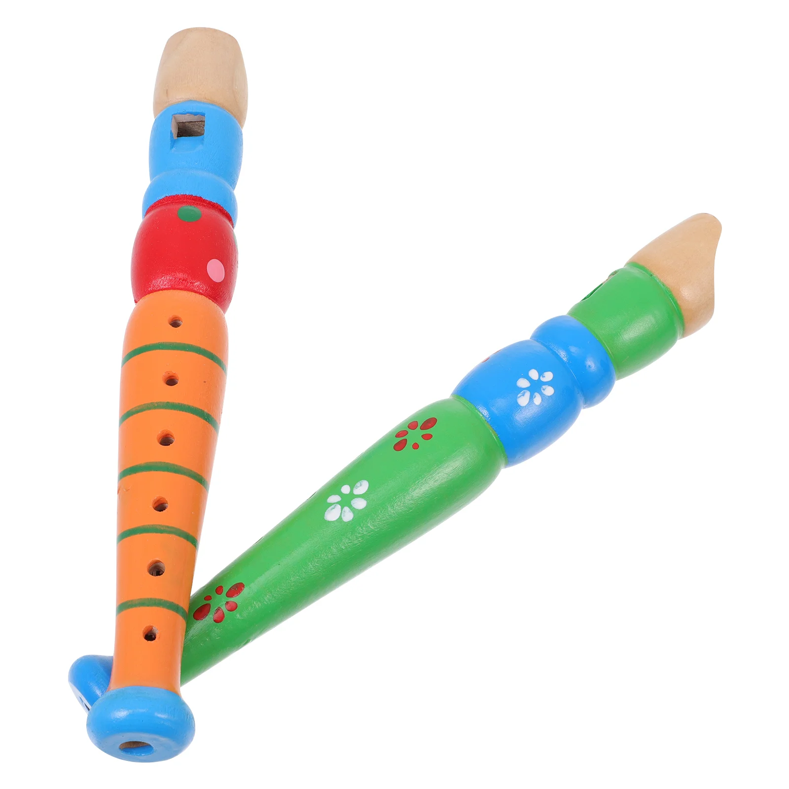 

Flute Toy Kids Plaything Musical Instrument Recorder Trumpettoys Childrentoddler Noise Maker Wooden Educational Instruments